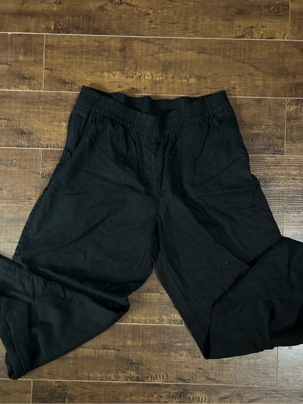Old Navy Black Women's Elastic Waist Casual Trousers